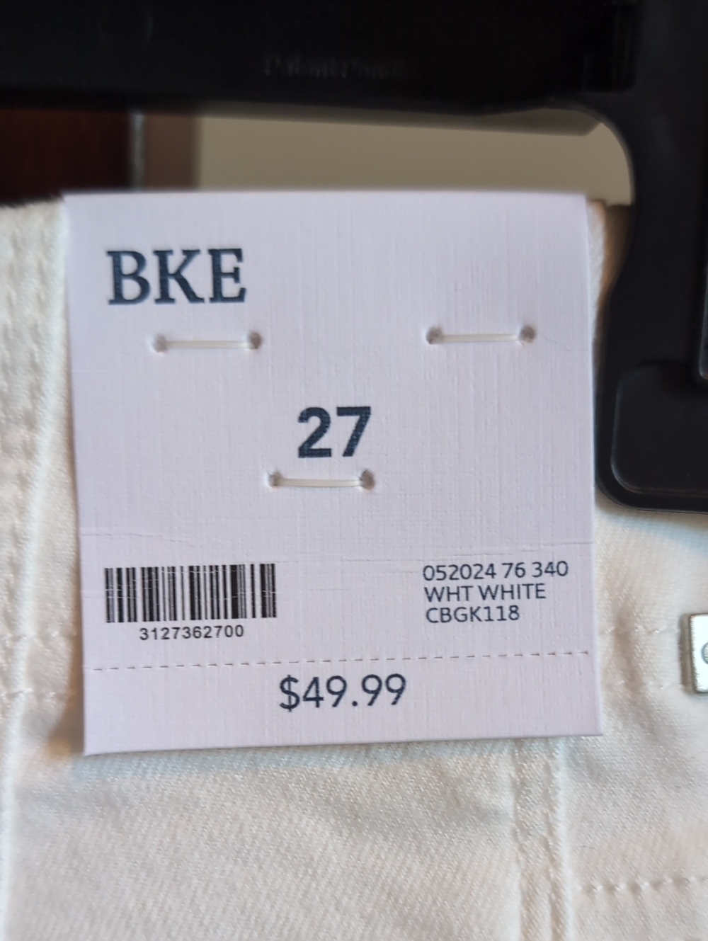 BKE White Denim Jean Shorts - Picture 3 of 4